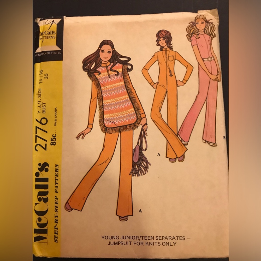 Junior 15/16 McCalls Pattern 2776